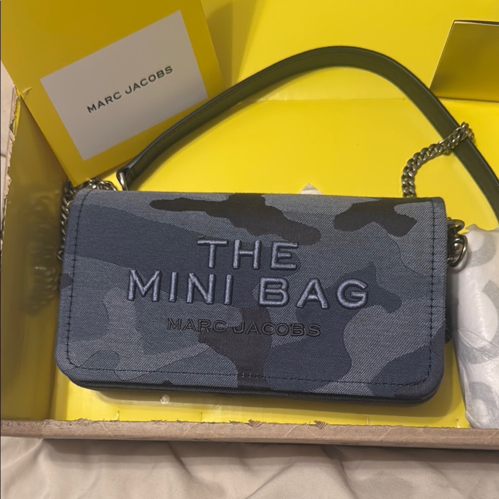 Marc Jacobs Camouflage Mini Bag in Blue and Gray